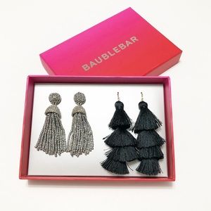 Tassel Earring 2 Pair Set
